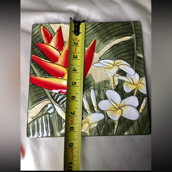 Serving Tile Tropical Hawaii w/ knife. - Picture 7 of 9